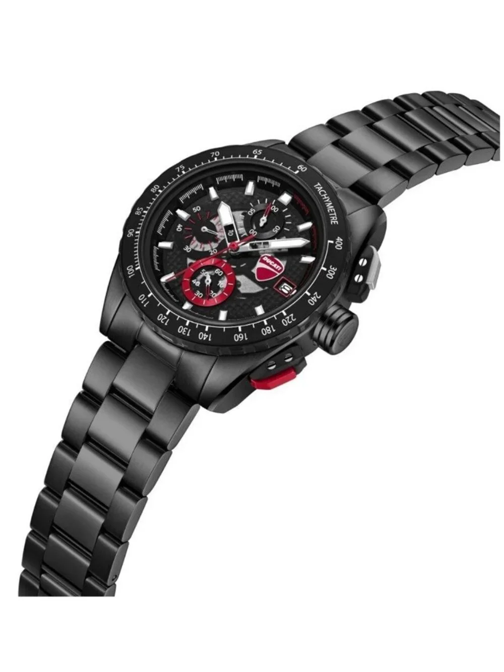 NWT Ducati Chronograph Quartz Black Dial Men's Watch